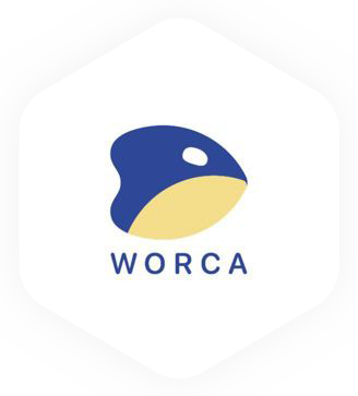 Worca hex-logo-bg